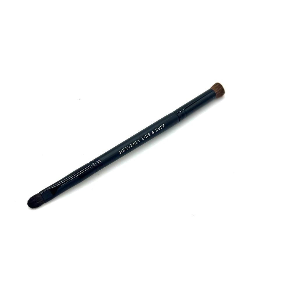 Bare Minerals Heavenly Double Ended Line &‎ Buff Eye Brush Black Handle 6in - Picture 2 of 4